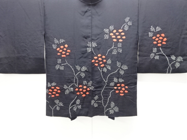 絞り　草花模様絵羽織